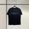 Camiseta Trendy Essentials de Manga Corta para Hombre, Estilo Americano, Algodón Puro, Camisa Suelta de Peso Pesado de Media Manga para Pareja