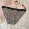 Moda y Pureza~ Ropa Interior Sexy para Chicas con Abertura Alta Algodón Puro Transpirable en la Entrepierna Borde con Letras Deportivos Calzoncillos Sin Costuras