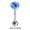 Piercing de Língua Transfronteiriço Novo F136 Liga de Titânio Multicolor Olho de Gato Pupila Gota de Olho Joia de Perfuração Personalizada
