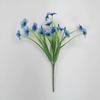 Amazon Transfronterizo Temu Hierba de Primavera Flor Acuática Violeta Tela de Seda Estampada Flor Flor Artificial Boda Decoración Exterior Flor Artificial