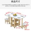 Mesa de Jantar Retrátil para Apartamento Pequeno Nova Mesa de Jantar Dobrável Mesa de Jantar Simples Mesa de Jantar para Aluguel de Casa Madeira Maciça Parede