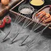 Batidor de Huevos de Resorte de Acero Inoxidable Mini Batidora Manual Doméstica Cuchara para Batir Crema y Huevos Herramienta para Hornear