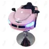 Asiento de Peluquería Eléctrico Infantil Coche Silla de Peluquería Elevable Giratoria Música Coche Infantil Peluquería Infantil Silla para Cortar el Pelo Infantil