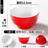Tazón pequeño de melamina para comedor comercial, tazón de plástico para arroz, tazón especial para arroz y sopa de imitación porcelana para comedores, restaurantes y salones de comedor
