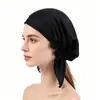 Gorro de noche de seda Amazon personalizado 19 momme 100% seda de morera gorro triangular gorro posparto gorro de dormir de seda de una sola capa