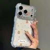 Funda Floral de Oso Adecuada para Funda de Teléfono Apple 17 Iphone16Promax Dibujos Animados 15Plus Modelo Nuevo 14 Cobertura Completa