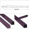 Corbata de Negocios Estilo Europeo, Accesorios para Vestimenta Formal de Boda, Corbata para Hombre con Patrón Paisley Atada a Mano, Color Borgoña Oscuro, Fábrica de Corbatas