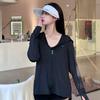 Ropa con capucha de seda de hielo para protección solar para mujer 2026 Nueva ropa fina de verano para protección solar para niñas Chaqueta cárdigan holgada
