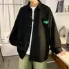 Camisa de Waffle para Primavera y Otoño Camisa de Trabajo de Manga Larga para Hombre Guapo Hinchado Chaqueta de Alta Gama para Hombres y Niños 2024 Suelta