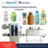 Máquina de Rotulagem Totalmente Automática para Rótulos de Garrafas de Artigos de Higiene Pessoal, Rotulagem Autoadesiva de Shampoo, Garrafas PET de Vidro para Gel de Banho