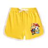 Traje de verano para bebé de niño y niña de dibujos animados del equipo Wang Wang, nuevo para niños, de algodón, manga corta, shorts, delgado de dos piezas, fino