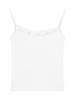 Camisola blanca estilo europeo y americano para mujer, ropa interior de verano, encaje chic francés, top nicho sexy para chica hot para usar como prenda exterior