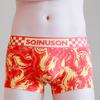 SQINUSQN/shichino Año del Dragón algodón puro Rojo ropa interior para hombre bóxers festivos año del nacimiento del Dragón