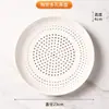 Plato de cerámica para cocinar al vapor plato para dumplings plato para cocinar al vapor bollos plato para cocinar al vapor mariscos plato de drenaje rejilla redonda porosa para cocinar al vapor vaporera plato para frutas horno de microondas