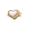 Hebilla de lingote para collar de perlas Love Fat White, accesorios de bricolaje hechos a mano, hebilla de conexión de bobina, barra de inserción de pulsera, hebilla de prensa