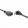 Cable Mini HDMI de Alta Definición Adaptador en Ángulo Recto Mini HDMI Macho a HDMI Hembra Cable Adaptador de 90 Grados Pequeño a Grande