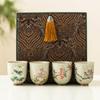 Taza de té Copa de pétalo de fábrica Caja de regalo Festival del Medio Otoño Regalo de acompañamiento para amigos Regalos para maestros mayores Regalos de empresa
