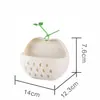 Caja de Almacenamiento Creativa de Manzana de Dibujos Animados Palillos Utensilios de Cocina Cesta de Drenaje Almacenamiento de Baño Estante Adhesivo Magnético Sin Costuras