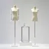 Mannequins de Vitrine para Loja de Roupas, Meio Corpo Feminino para Vestido de Noiva, Suporte de Exibição, Mannequim Feminino de Corpo Inteiro, Prateleira