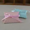 Caja de Dulces Creativa DIY Caja de Almohada de Puntos Caja de Dulces Azul Caja de Dulces de Puntos Ondulados Caja de Dulces Bao Yee Venta al por Mayor