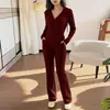 Outono 2026 Novo Conjunto de Moda Feminina Estilo Europeu e Americano Cruzado Cardigã Casual com Capuz e Calça de Corte Justo