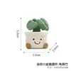 Mini Planta en Maceta Linda Pequeña Adorno de Escritorio Creativo Divertido Decoración para Aliviar el Estrés Oficina Coche Lindos Artículos de Regalo