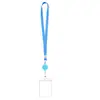 Cordón retráctil colorido transfronterizo para portatarjetas de identificación de cruceros, con tarjetero, transparente e impermeable