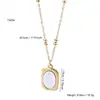 Collar de Acero de Titanio Color Dorado de Lujo Ligero con Diseño de Nicho para Mujer, Cadena para Clavícula Versátil y a la Moda, No se Desvanece, Colgante de Alta Gama
