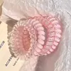 Goma para el pelo de alambre de teléfono con lunares de uva y coco, estilo coreano, alta calidad, fresca y versátil para el verano, cuerda para el pelo diaria, diadema, venta al por mayor