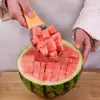 Descascador de Manga Faca de Manga Multifuncional Extrator de Polpa de Fruta Cortador em Cubos Separador Ferramenta Fatiadora Moldadora