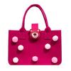 Sacola Tote de Presente para Banquete de Celebração dos 100 Dias do Bebê, Sacola Tote de Feltro Infantil com Desenho Animado, Bolsa de Armazenamento, Bolsa de Mão de Lona