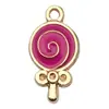 Set Mixto de 20 Accesorios para Joyería de Aleación Rojo Rosa con Goteo de Aceite DIY Pulsera Pendientes Llavero Colgante Corona Mariposa Dijes