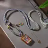 Nova Corda de Pingente Estilo Tibetano Chinês Corda de Colar Trançada à Mão Cordão para Pingente Zakilam Joia Thangka para Pendurar no Pescoço