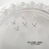 Nuevo Versátil Francés Mariposa Arte de Uñas Accesorios de Pedrería Estilo Coreano Color Sólido Alta Calidad Mariposa Pedrería Material para Uñas Venta al por Mayor