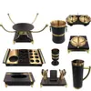 Accesorios de Mesa de Acero Inoxidable para KTV, Accesorios de Mesa Especiales para Salas Privadas, Soporte de Micrófono Directo, Soporte de Micrófono Inclinado, Cubo de Hielo