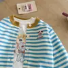 Novedad de OtoñoSuéter de Punto Bordado de Cachorro para Niños Cárdigan de Botones Camiseta Básica Nueva Tendencia de Primavera y Otoño