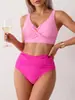 Biquíni europeu e americano novo para mulheres 2027, exportação Amazon, maiô sexy de duas peças, conjunto de moda praia cross-border, em estoque