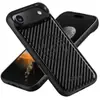 Adequado para Capa de Celular com Carregamento Sem Fio Iphone18Promax 16Plus Magnética Magsafe Fibra de Carbono Couro