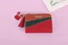 Cartera Sencilla Estilo Coreano para Mujer Cartera Corta con Cremallera Bloqueo de Color Moda Billetera para Monedas Bolso de Mano Portatarjetas Billetera para Monedas