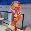 Genuíno desenho animado animação Doraemon dormindo boneca de pelúcia chaveiro feminino bonito Doraemon pingente masculino