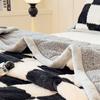 Manta de invierno gruesa de tres capas, acolchada, de doble cara, de franela coral y lana de cordero, ideal para la siesta en la oficina.