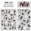 Guofeng Calcomanía para Uñas de Carpa Impermeable Cinta Adhesiva Tinta Antigua Calcomanía para Uñas de Carpa Joyería Delgada Resistente