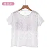 Camiseta Pulóver de Verano de Manga Corta de Algodón Puro para Mujeres de Mediana Edad y Mayores, Talla Grande, Estilo Delgado