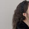 Diadema de ala ancha con diamantes de imitación para mujer, elegante y moderna, con horquillas altas, estilo retro, ideal para llevar a diario, accesorio versátil para el cabello.