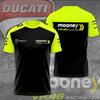Uniforme de Equipo Motogp Verano Manga Corta Uniforme de Ciclismo Secado Rápido Transpirable Camiseta 46 Uniforme de Carrera del Equipo Camisa de Motocicleta Todoterreno
