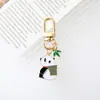 Nuevo Llavero de Metal de Panda Lindo Dibujo Animado Lindo Divertido Colgante de Llavero de Panda Colgante para Bolso de Hombres y Mujeres