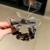Goma para el pelo de malla con lazo de cristal Dongdaemun Coreana, Banda elástica para mujer, Pinza para el pelo versátil, Accesorio para el pelo