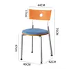 Silla de comedor para adultos con respaldo, silla acolchada de diseño minimalista Bauhaus para cafetería, silla temática para restaurante de hotel en casa
