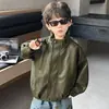 Chaqueta de Cuero para Niños Primavera y Otoño 2026 Nuevo Estilo de Otoño Versión Coreana Elegante Abrigo de Cuero para Niños y Jóvenes