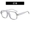 Gafas de sol vintage 2025 con montura grande y doble haz en forma de T, nuevas gafas de sol estilo aviador de red roja con interior de red roja para mujer